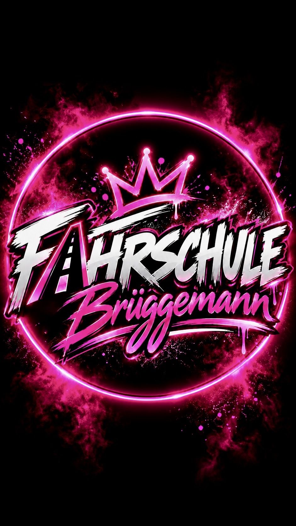 Fahrschule Logo Rund Plus
